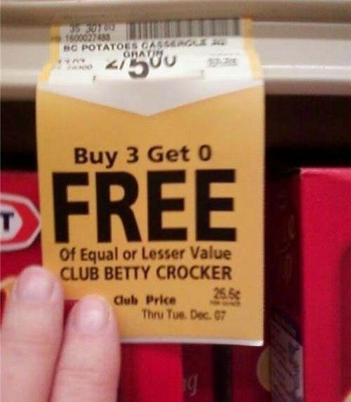 Buy 3, get 0 free