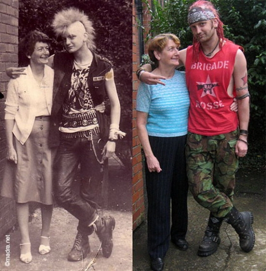 Then and now: punker and mother