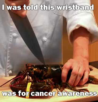 Cancer awareness wristband