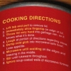 Cooking directions