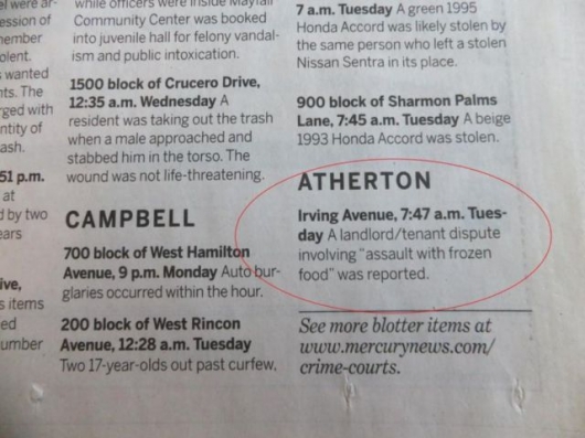 The strange things in the Atherton police blotter - Picture 15