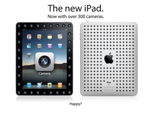 The new iPad with camera