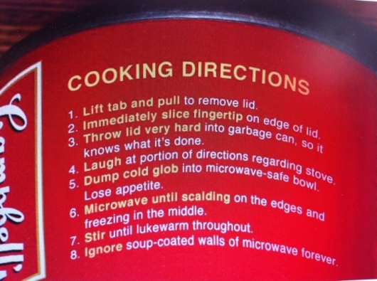 Campbell Soup cooking directions
