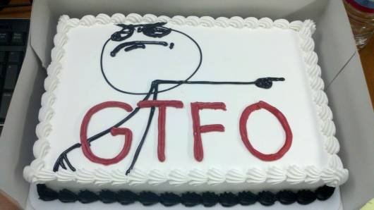 GTFO cake