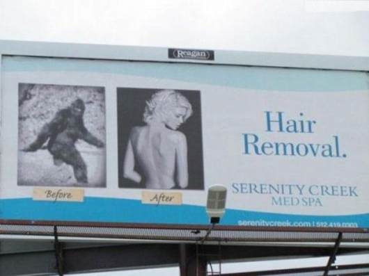 Hair removal ad