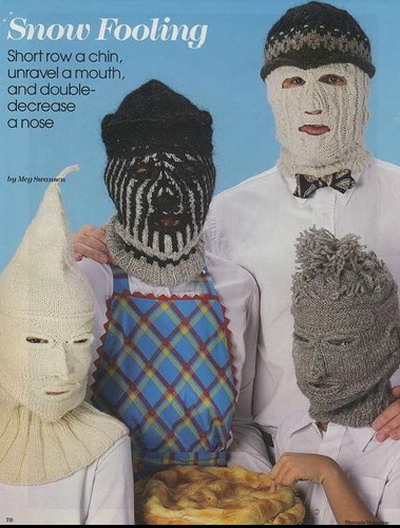 Ski mask family portrait