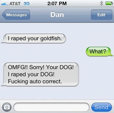 Autocorrect in action