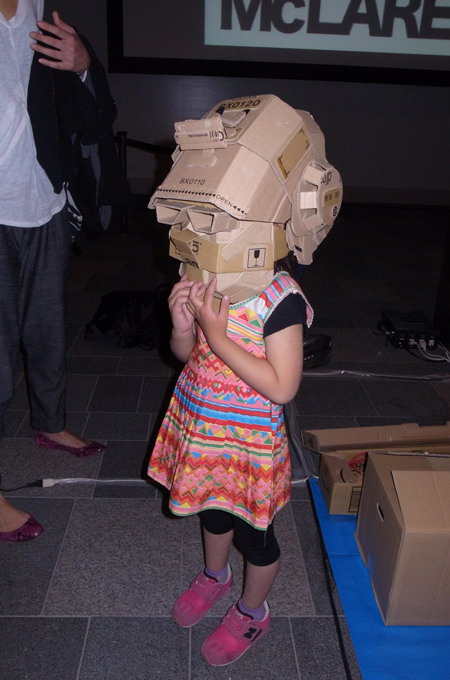 Awesome cardboard helmet