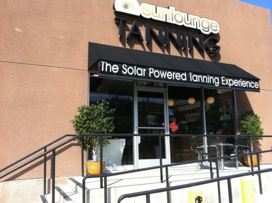 Solar powered tanning salon