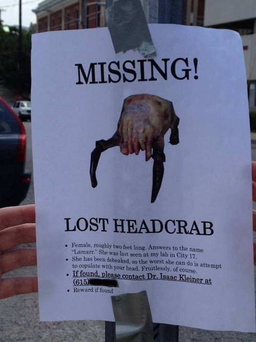 Missing headcrab
