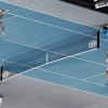 Tennis court optical illusion