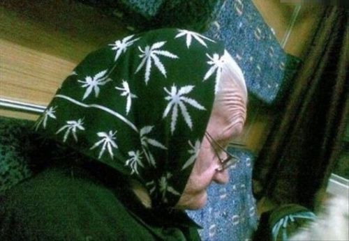 Grandmas Marijuana scarf