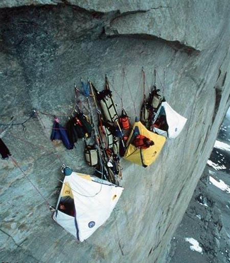 Cliff camping