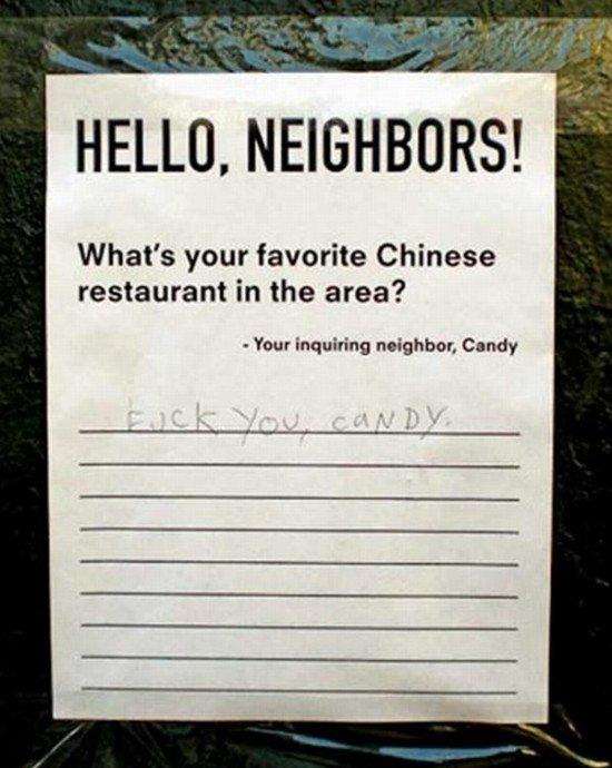 Friendly neighbors