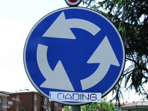 Loading traffic sign