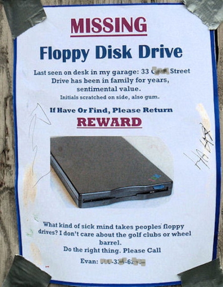 Missing floppy drive