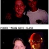 Photo take without/with flash