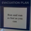 Simple evacuation plan