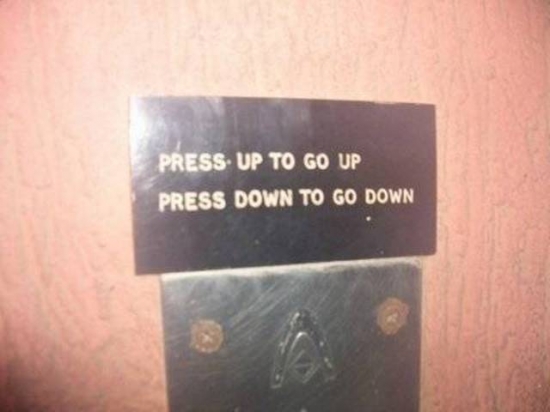 Up for up and down for down