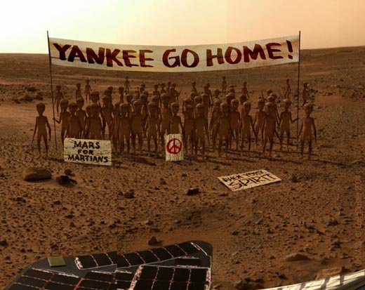 Latest Spirit Rover image from Mars