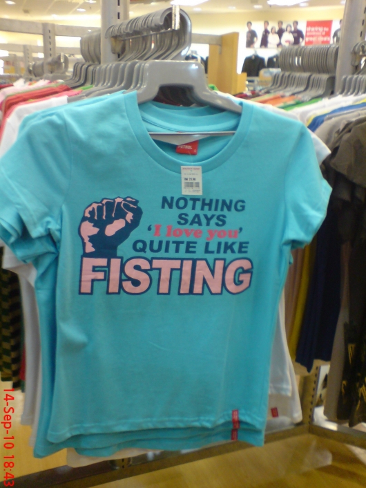 Nothing says 'I love you' quite like fisting