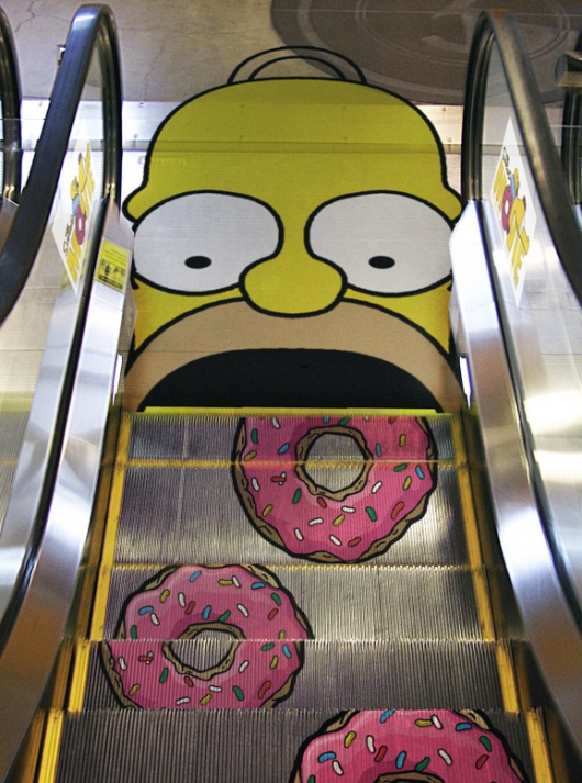 Homer Simpson donut escalator