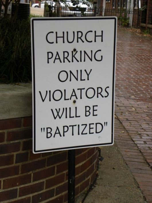 Church parking only