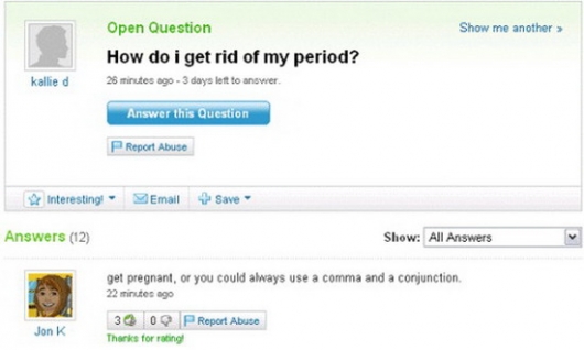 How to get rid of the period