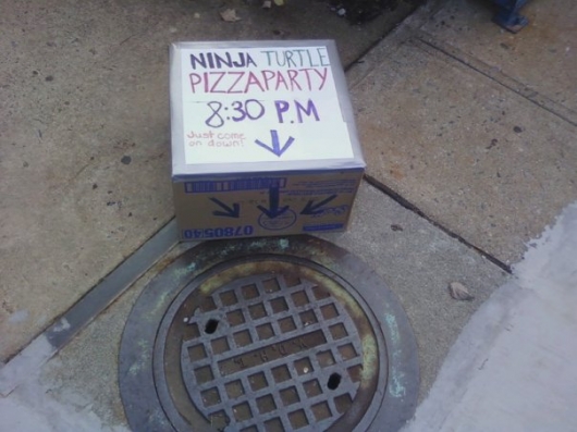 Ninja Turtle pizza party