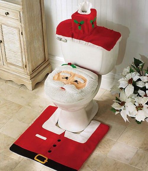 Christmas toilet
