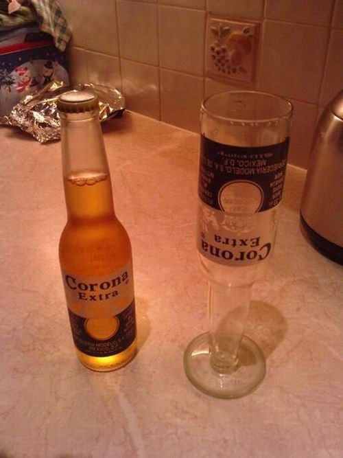 Corona beer glass