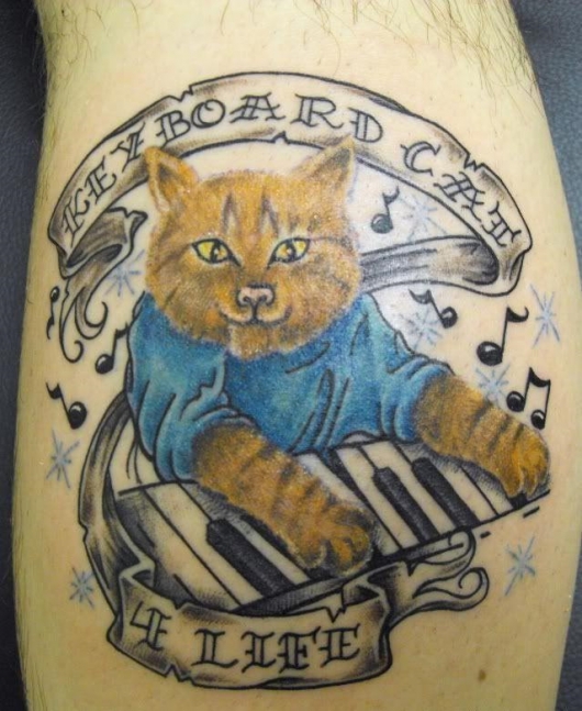 Keyboard Cat tattoo