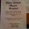 Dirty guitar player wanted