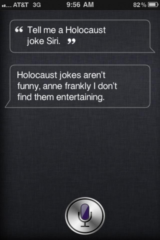 Siri Holocaust joke