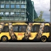 Creative zoo ad on bus