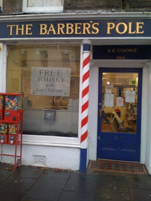 Free whisky with every haircut
