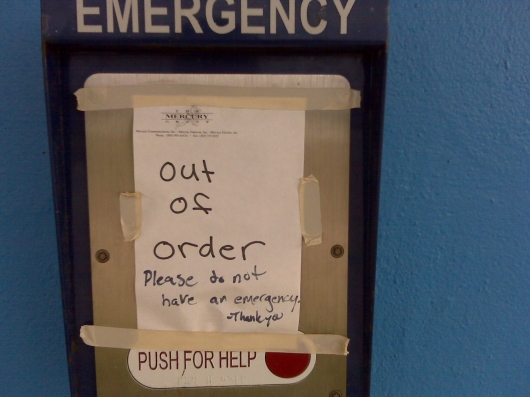 No emergencies, please
