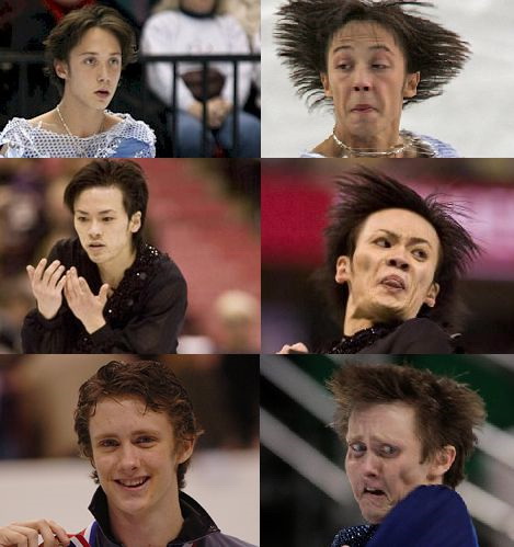 Figure skating faces