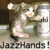 Jazz hands kitten