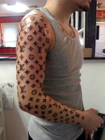 Louis Vuitton sleeve tattoo