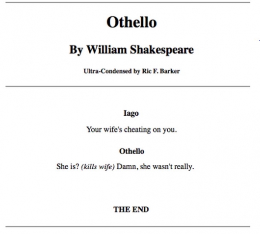 The short version of Othello